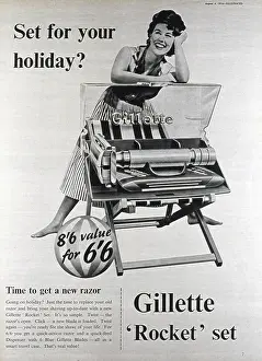 Razor: Advertisement for Gillette Rocket set