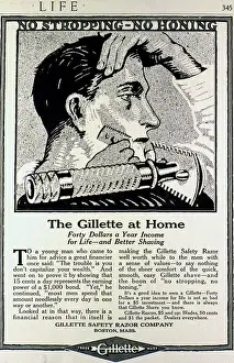 Razor: Advertisement for Gillette Safety Razor