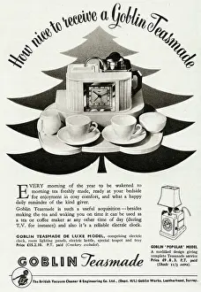 Teas: Advert for Goblin teasmade 1954