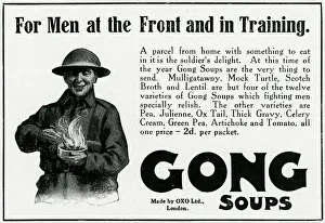 Gong: Advert for Gong soup 1916