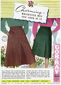 Zwow: Advert for Gor-ray Koneray pocket skirts 1945