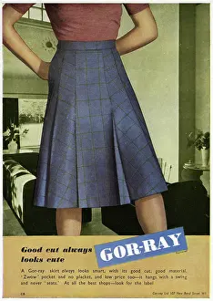 Zwow: Advert for Gor-ray Koneray pocket skirts 1946