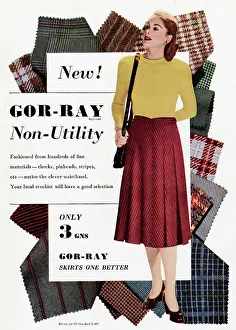 Gor Ray: Advert for Gor-ray Koneray skirts 1948
