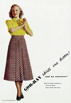 Gor Ray: Advert for Gor-ray skirts 1948