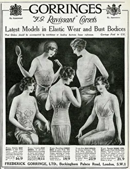 Elastic: Advert for Gorringes lingerie 1923