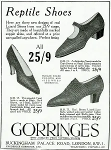 Buckled: Advert for Gorringes reptile shoes