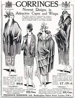 Taffeta: Advert for Gorringes women's bathing dresses 1924