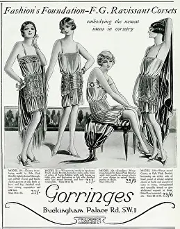 Gorringes: Advert for Gorringes women's underwear 1927