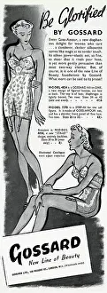Girdles: Advert for Gossard corsets 1937