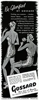 Girdle: Advert for Gossard corsets 1937