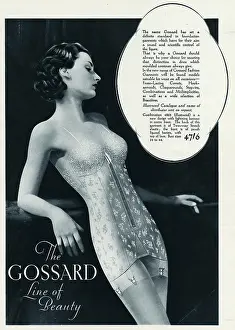 Suspender: Advert for Gossard underwear 1935