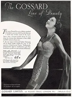 String: Advert for Gossard underwear 1935