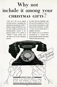 G.p.o: Advert for G.P.O telephone 1933