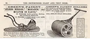 Mowers: Advert for Green's lawn mower 1907