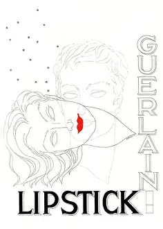 Linear: Advert for Guerlain lipstick 1936