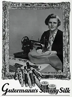 Threads: Advert for Gutermann Sewing silk threads 1935