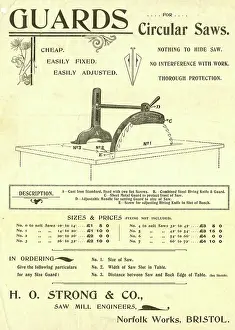 Saws: Advertisement, H O Strong, Guards for Circular Saws
