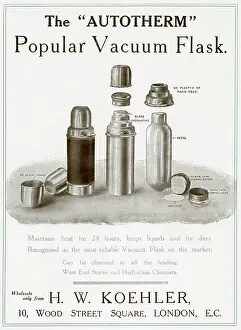 Koehler: Advert for H. W. Koehler - vacuum flask 1912
