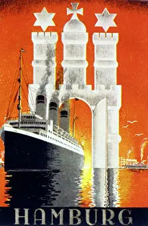 Crenellation: Advertisement for Hamburg Cruises
