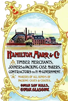 Merchants: Advert, Hamilton, Marr & Co, Timber Merchants, Glasgow
