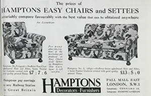 Settees: Advertisement for Hamptons Furniture