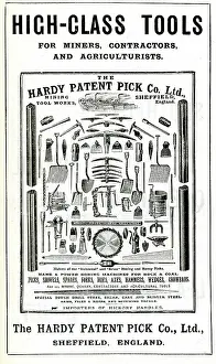 Terry Parker: Advert, Hardy's High-Class Tools, Sheffield