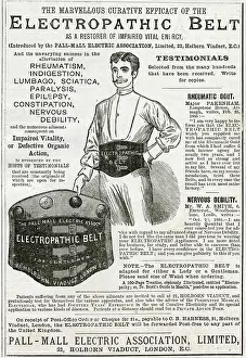 Electropathic: Advert for Harness Electropathic corset belts 1885