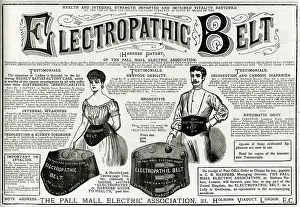 Electropathic: Advert for Harness Electropathic Corset Belts 1885