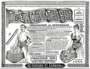 Claims: Advert for Harness Electropathic Corset Belts 1895