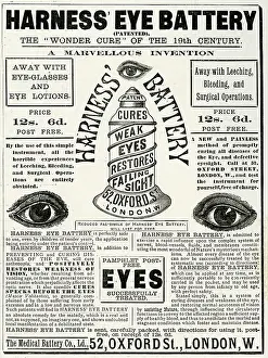 Promises: Advert in Harness Eye Battery 1886