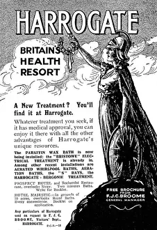Spas: Advertisement for Harrogate Spa, 1918