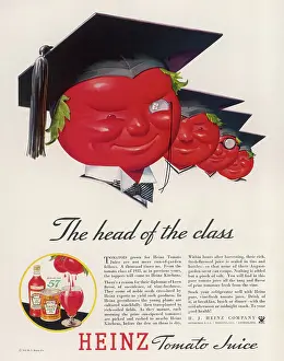 Tassle: Advertisement for Heinz tomato juice 1935
