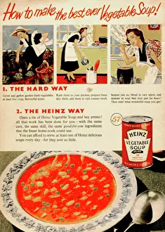 Chore: Advertisement for Heinz vegetable soup
