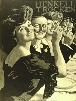 Wines: Advertisement for Henkell Trocken sparkling wine
