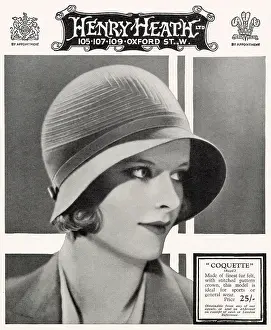 Coquette: Advert for Henry Heath women's hats 1931