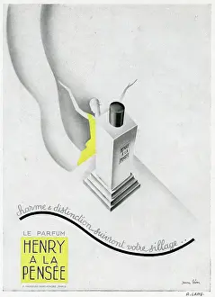 Perfume: Advertisement for Henry a la Pensee perfume