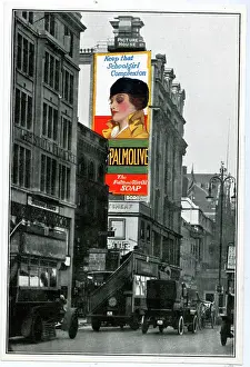 Schoolgirl: Advertisement in High Street, Bromley, Kent