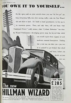 Hillman: Advertisement for Hillman Wizard car
