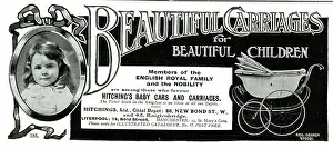 Pram: Advert, Hitching's baby carriages and prams