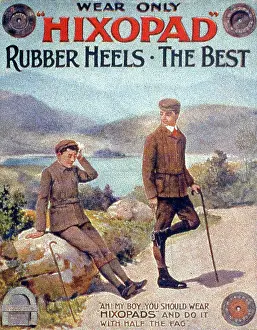 Advertisement for Hixopad rubber heels