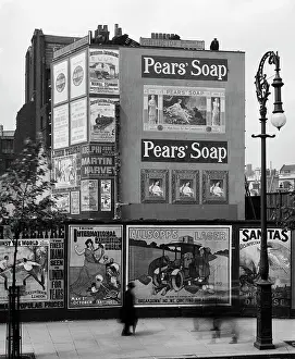 Nov20: Advertising hoardings in London with posters