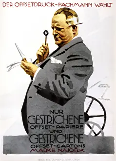 Paperboard: advertising, Hohlwein, Ludwig, poster, Gustav