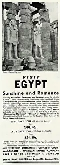 Luxuriously: Advert for a Holiday to Egypt 1931