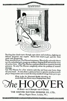 Suction: Advert for The Hoover 1920