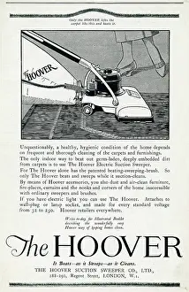 Vacuuming: Advert for Hoover 1920