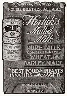 Wheat: Advert for Horlick's - Malted Milk 1903