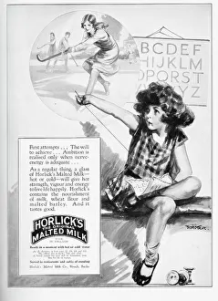 Malted: Advert for Horlicks, the original malted milk drink, 1925