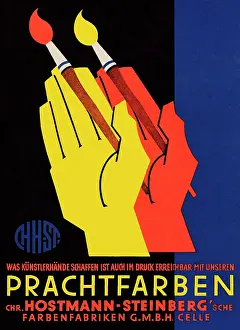 Inks: Advertisement for Hostmann-Steinberg inks