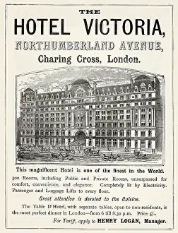 Iln - Consolidated Archive Holdings Ltd: Advertisement for the Hotel Victoria, Northumberland Avenue