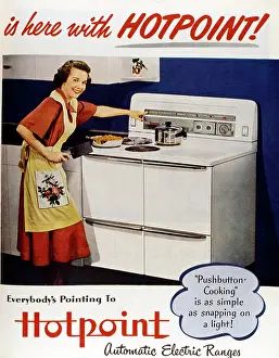 Cooker: Advertisement for Hotpoint electric cooker